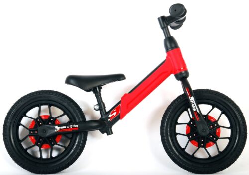 QPlay Spark Loopfiets - Jongens en Meisjes - 12 inch - Rood - Met Led Verlichting - Afbeelding 2