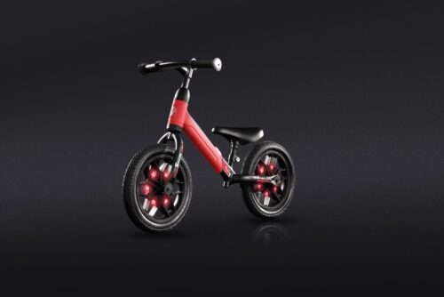 QPlay Spark Loopfiets - Jongens en Meisjes - 12 inch - Rood - Met Led Verlichting - Afbeelding 5