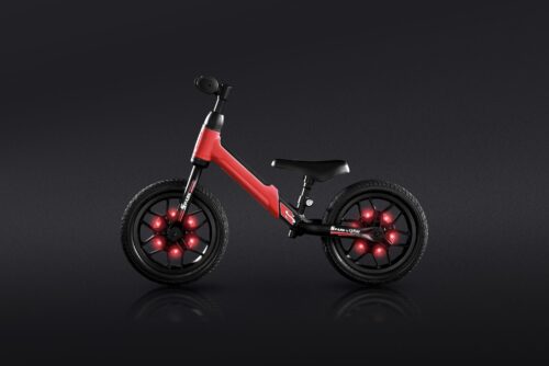 QPlay Spark Loopfiets - Jongens en Meisjes - 12 inch - Rood - Met Led Verlichting - Afbeelding 6