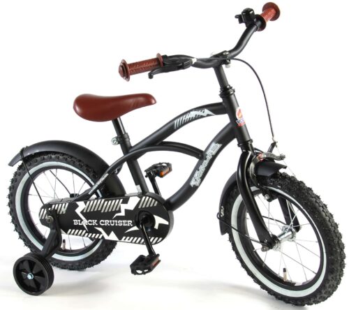 Volare Black Cruiser Kinderfiets - Jongens - 14 inch - Zwart - 95% afgemonteerd - Afbeelding 2