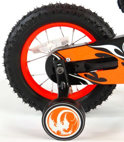 Volare Motorbike Kinderfiets - Jongens - 12 inch - Oranje - 95% afgemonteerd - Afbeelding 5