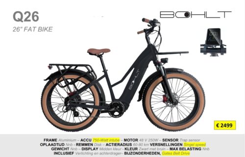 Bohlt Elektrische Fiets met Vette Banden 28inch