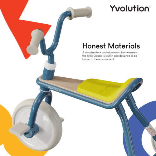 YVOLUTION- BLAUWE DRIEWIELER - Afbeelding 3