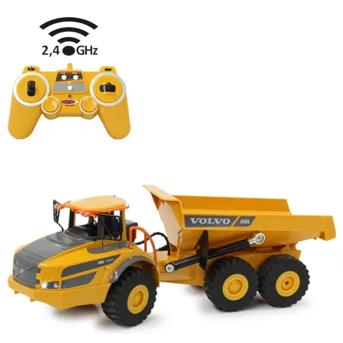 BESTUURARE (RC) DUMP TRUCK VOLVO A40G SCHAAL 1:20