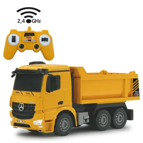 BESTUURBARE (RC) DUMP TRUCK MERCEDES-BENZ AROCS SCHAAL 1:26