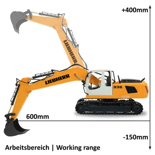 LIEBHERR EXCAVATOR R 936 VERNIETIGINGSSET BESTUURBAAR (RC) - Afbeelding 9