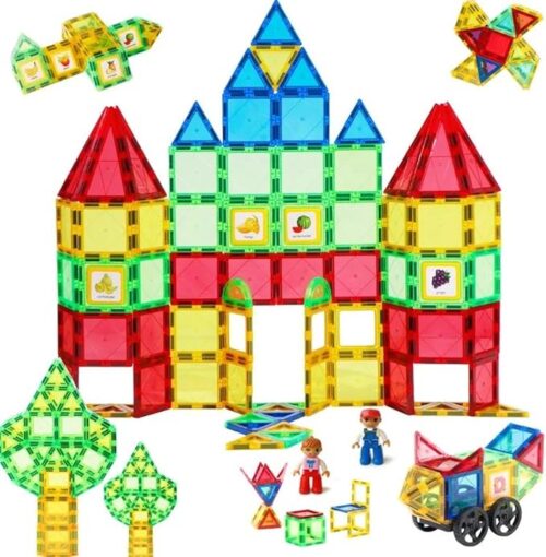 Magplayer - Magnetisch speelgoed - 103 delige set- Magnetische bouwstenen - Magnetische tegels - Constructie speelgoed - Afbeelding 4
