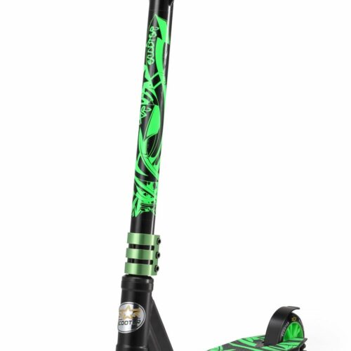 Step / Stuntstep STAR SCOOTER Freestyle Jump alu stuntstep 110mm Mini zwart / groen