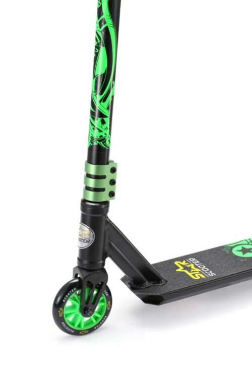 Step / Stuntstep STAR SCOOTER Freestyle Jump alu stuntstep 110mm Mini zwart / groen - Afbeelding 4