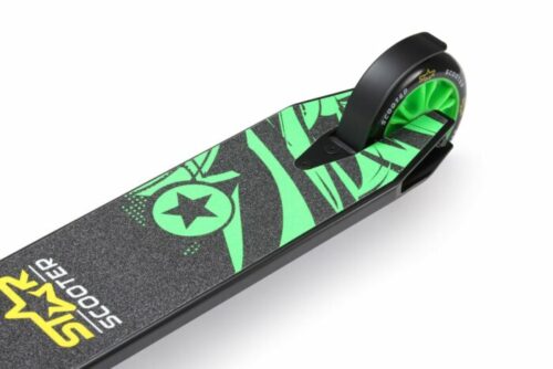 Step / Stuntstep STAR SCOOTER Freestyle Jump alu stuntstep 110mm Mini zwart / groen - Afbeelding 6